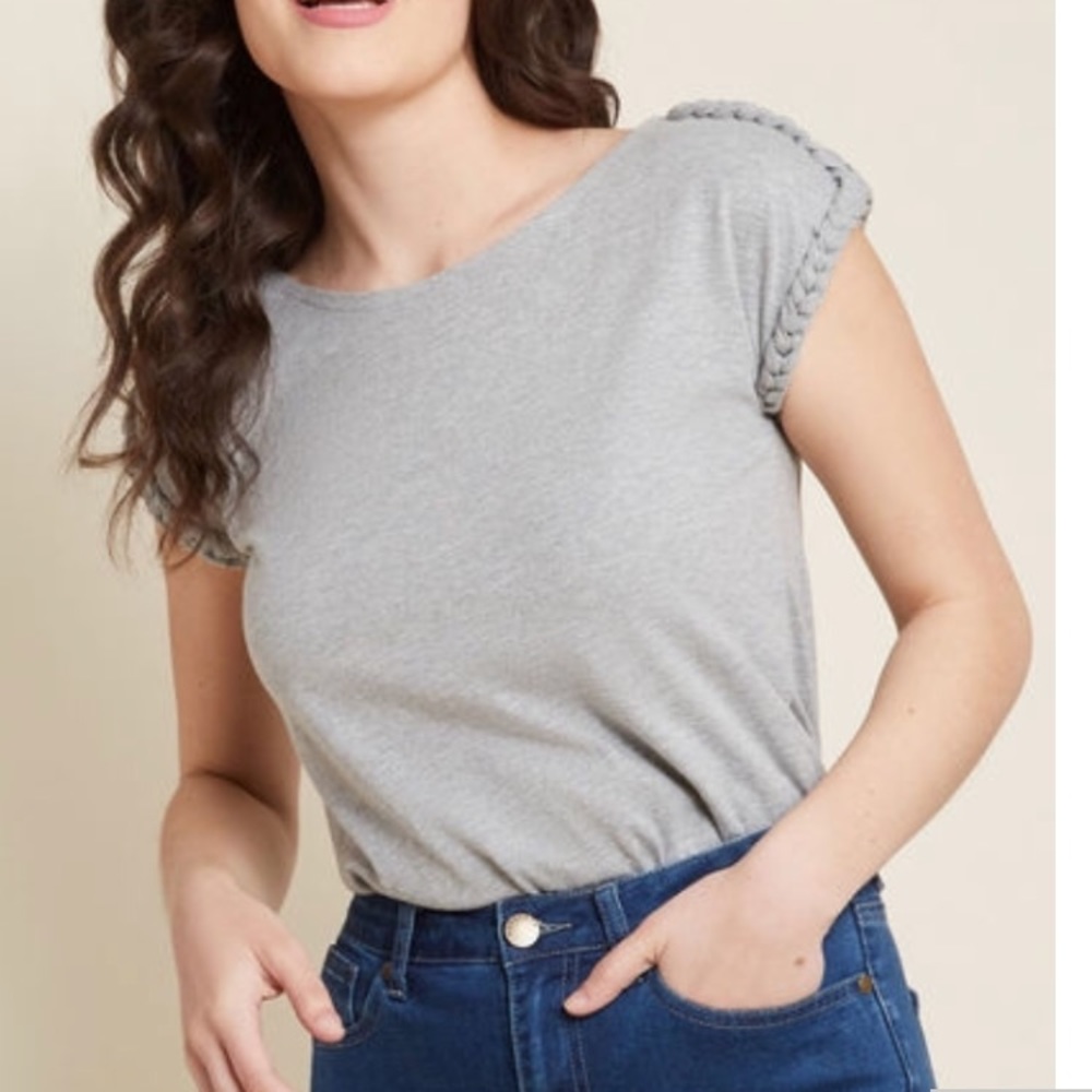 Modcloth Braided Top 2X